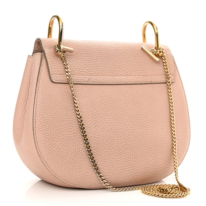 Chloe Grained Lambskin Drew Shoulder Bag Cement Pink 3 of 17