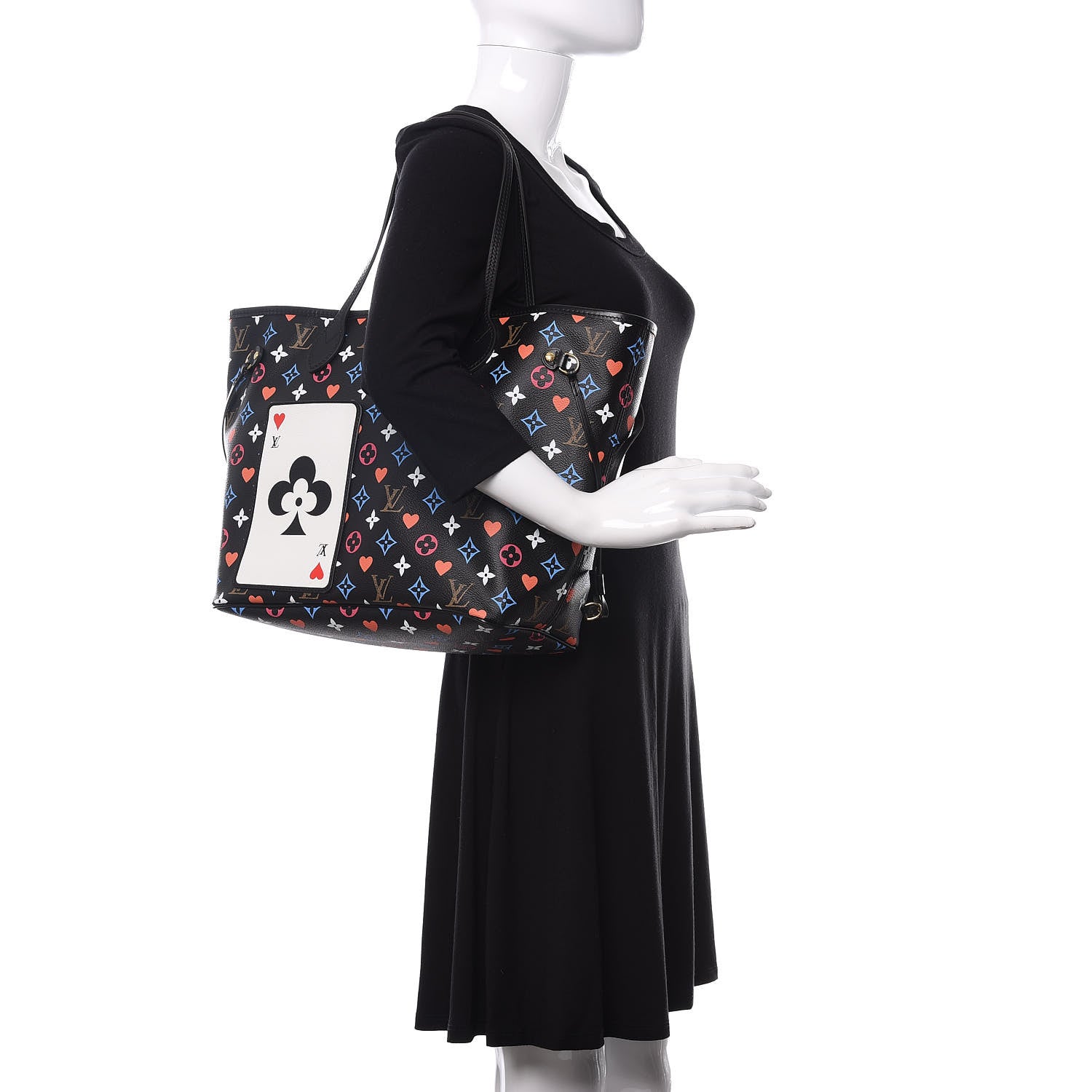 Louis Vuitton Game On Neverfull MM Black 2 of 8