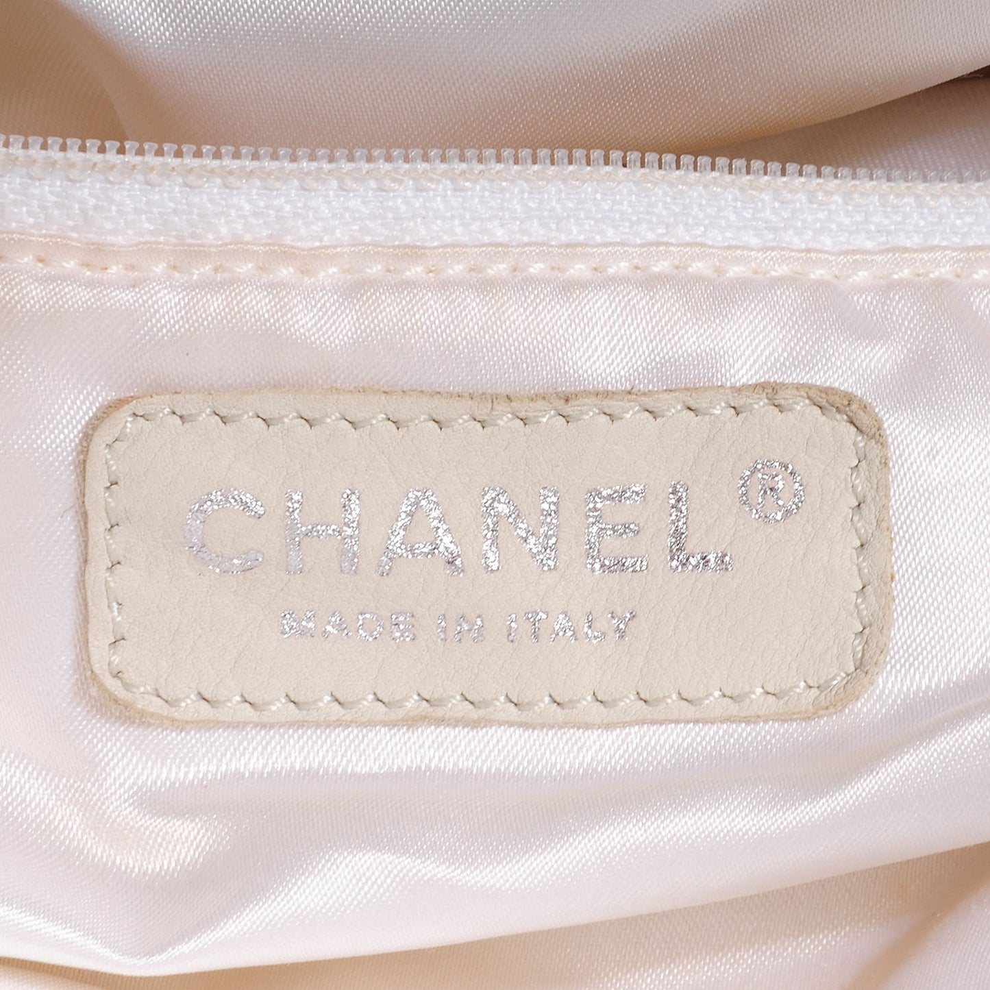 Calfskin Baby Coco Cabas White