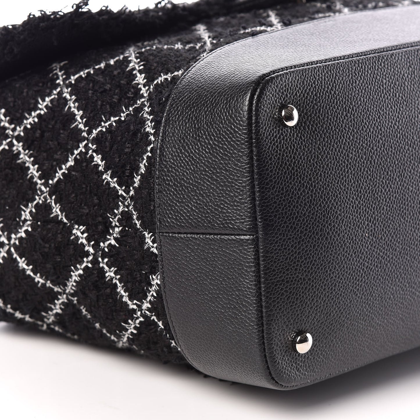 Tweed Trip Top Handle Flap Black