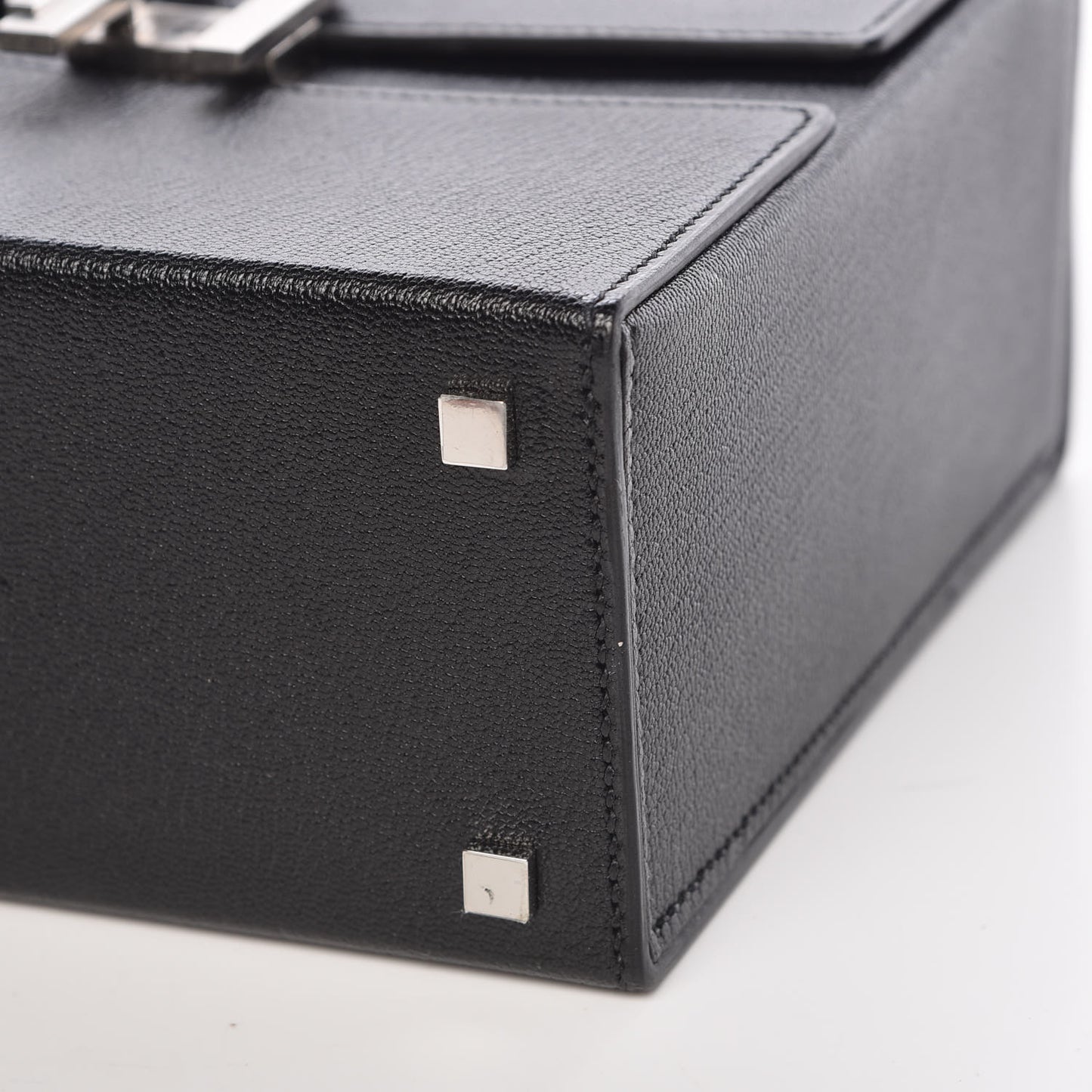 Chevre Mysore Cinhetic Boxy Top Handle Bag Black
