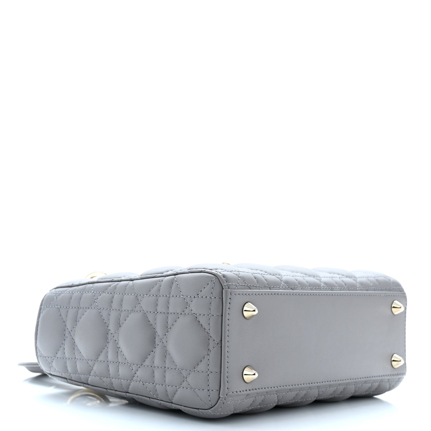 Christian Dior Lambskin Cannage Small My ABC Dior Lady Dior Grey 3 of 9