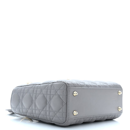 Christian Dior Lambskin Cannage Small My ABC Dior Lady Dior Grey 3 of 9
