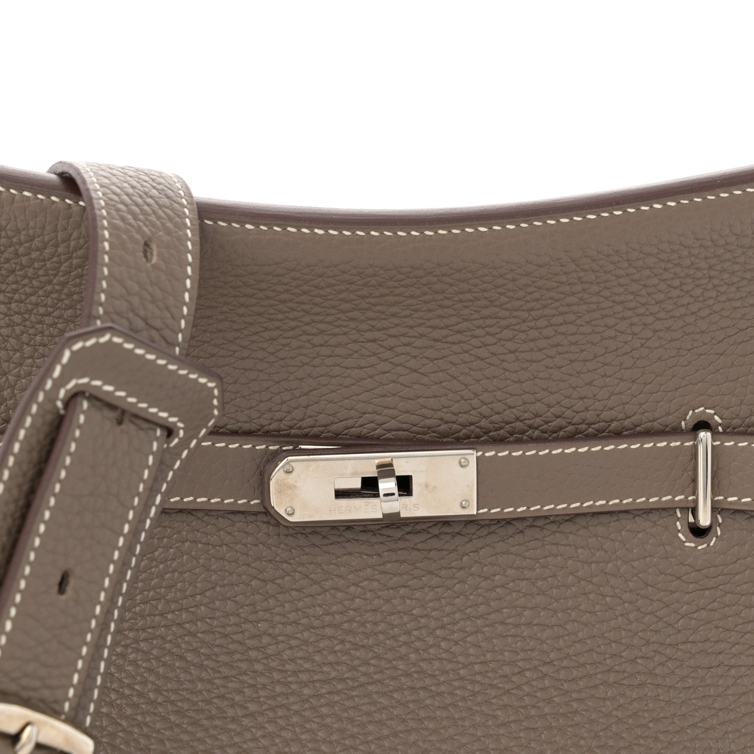 Hermes Taurillon Clemence Jypsiere 28 Etoupe 8 of 13