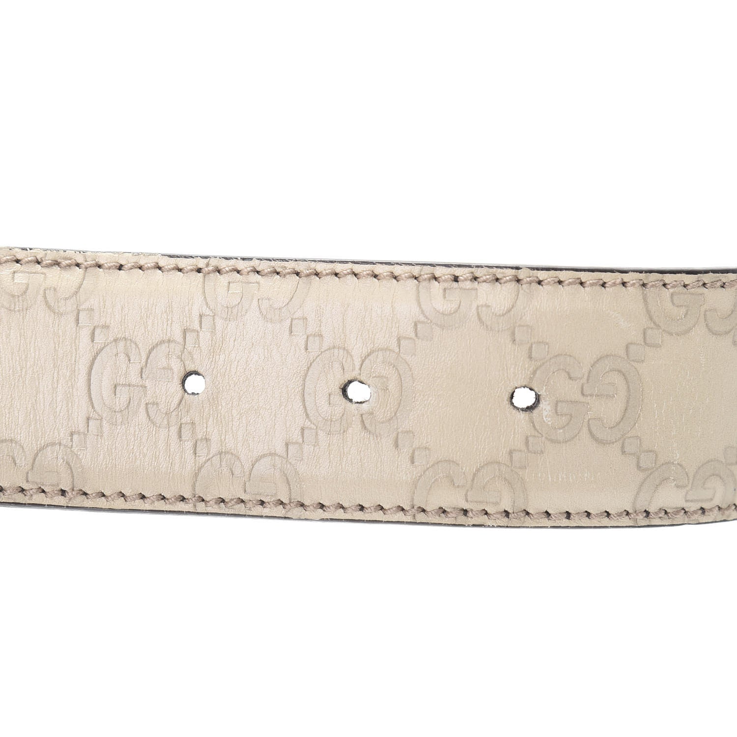 Gucci Guccissima Interlocking G 40mm Belt 80 32 Off White 5 of 9