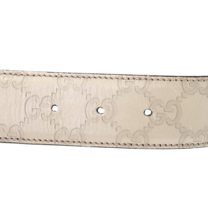 Gucci Guccissima Interlocking G 40mm Belt 80 32 Off White 5 of 9