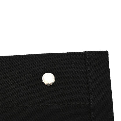 Saint Laurent Linen Calfskin Rive Gauche Tote Black 11 of 12