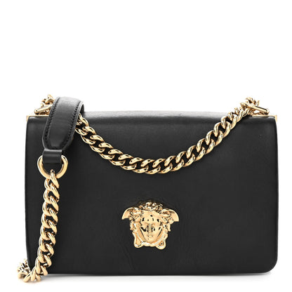 Versace Nappa Small Palazzo Sultan Shoulder Bag Black 1 of 10