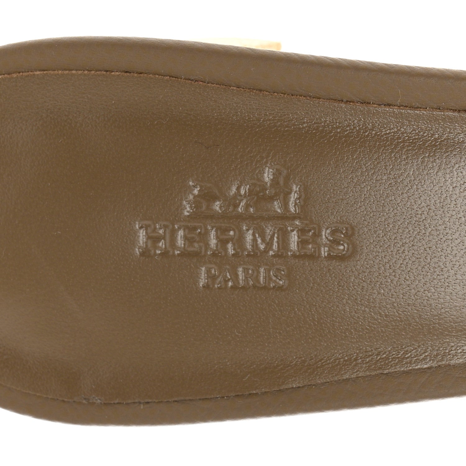 Hermes Epsom Oasis Sandals 38 Etoupe 7 of 9