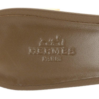 Hermes Epsom Oasis Sandals 38 Etoupe 7 of 9
