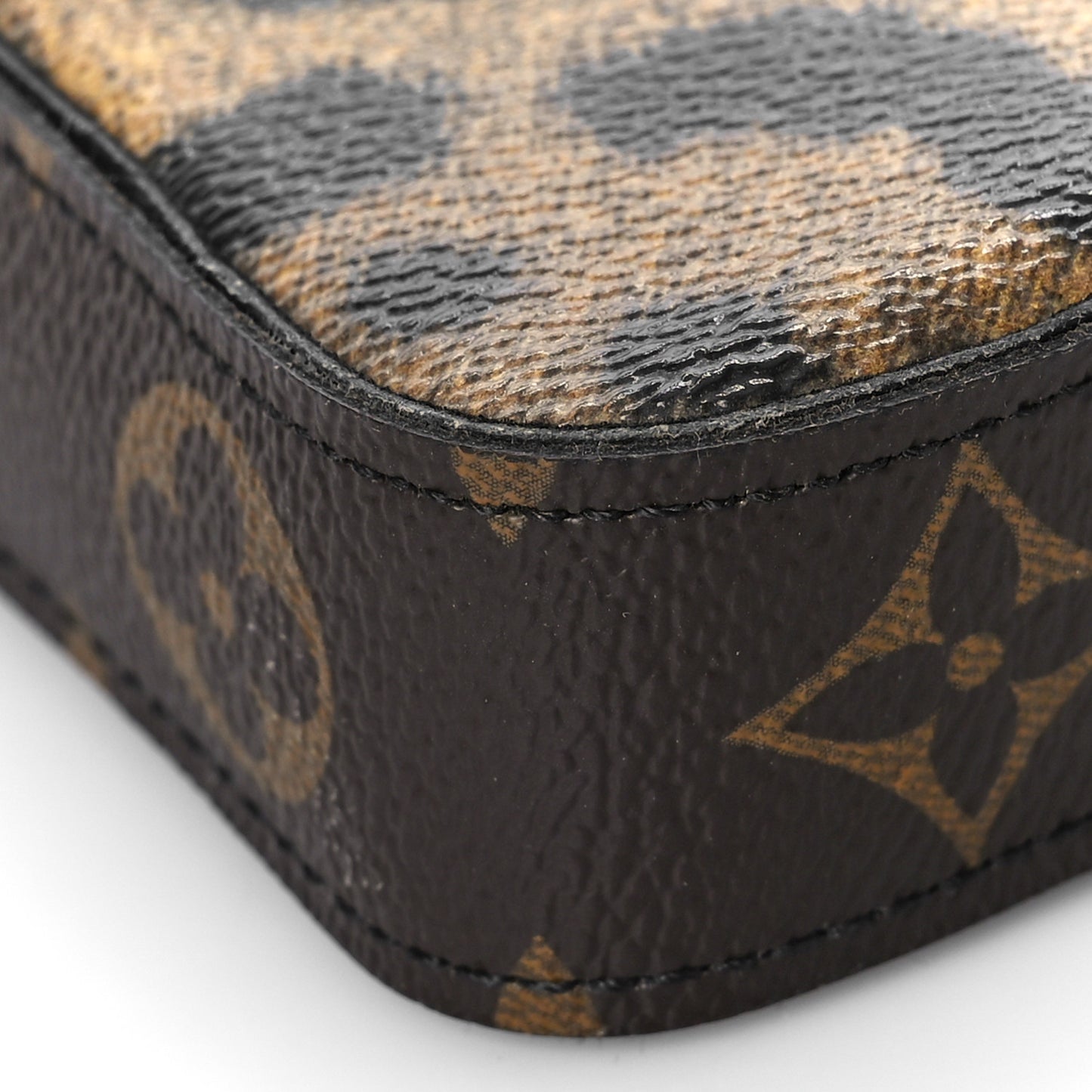 Monogram Animal Print Pochette Felicie Chain Wallet