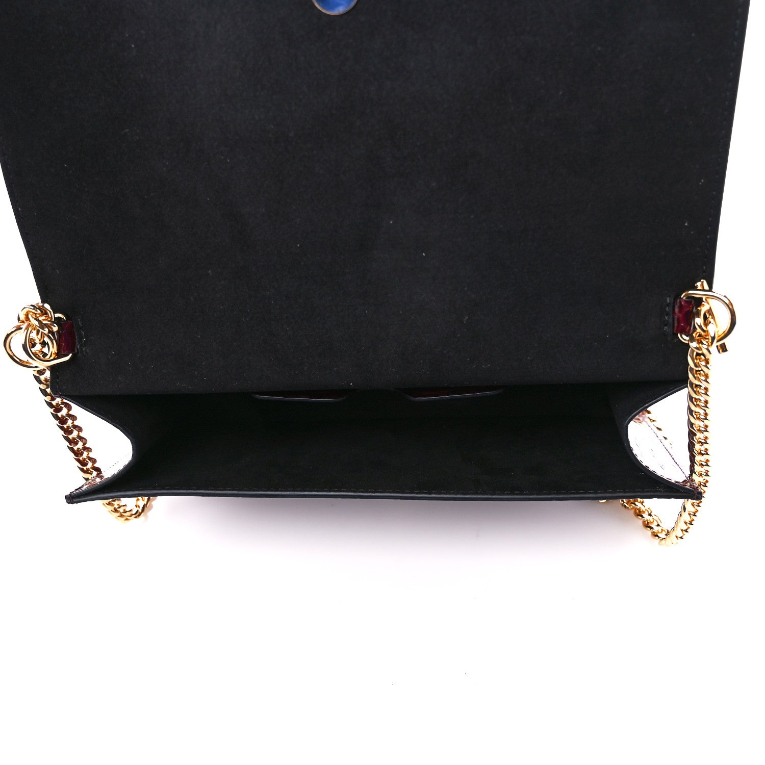 Alexander McQueen Calfskin Crocodile Embossed Skull Top Handle Bag Madder 5 of 11