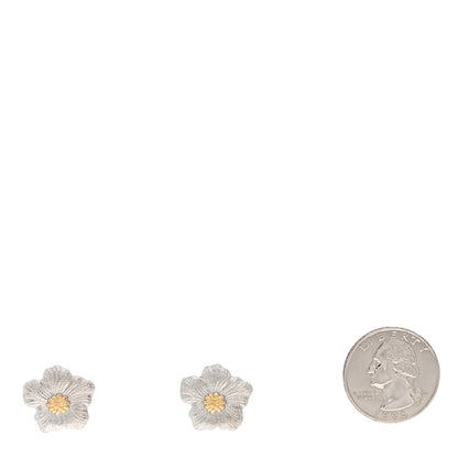 Buccellati Sterling Silver Vermeil Blossoms Gardenia Earrings 2 of 4