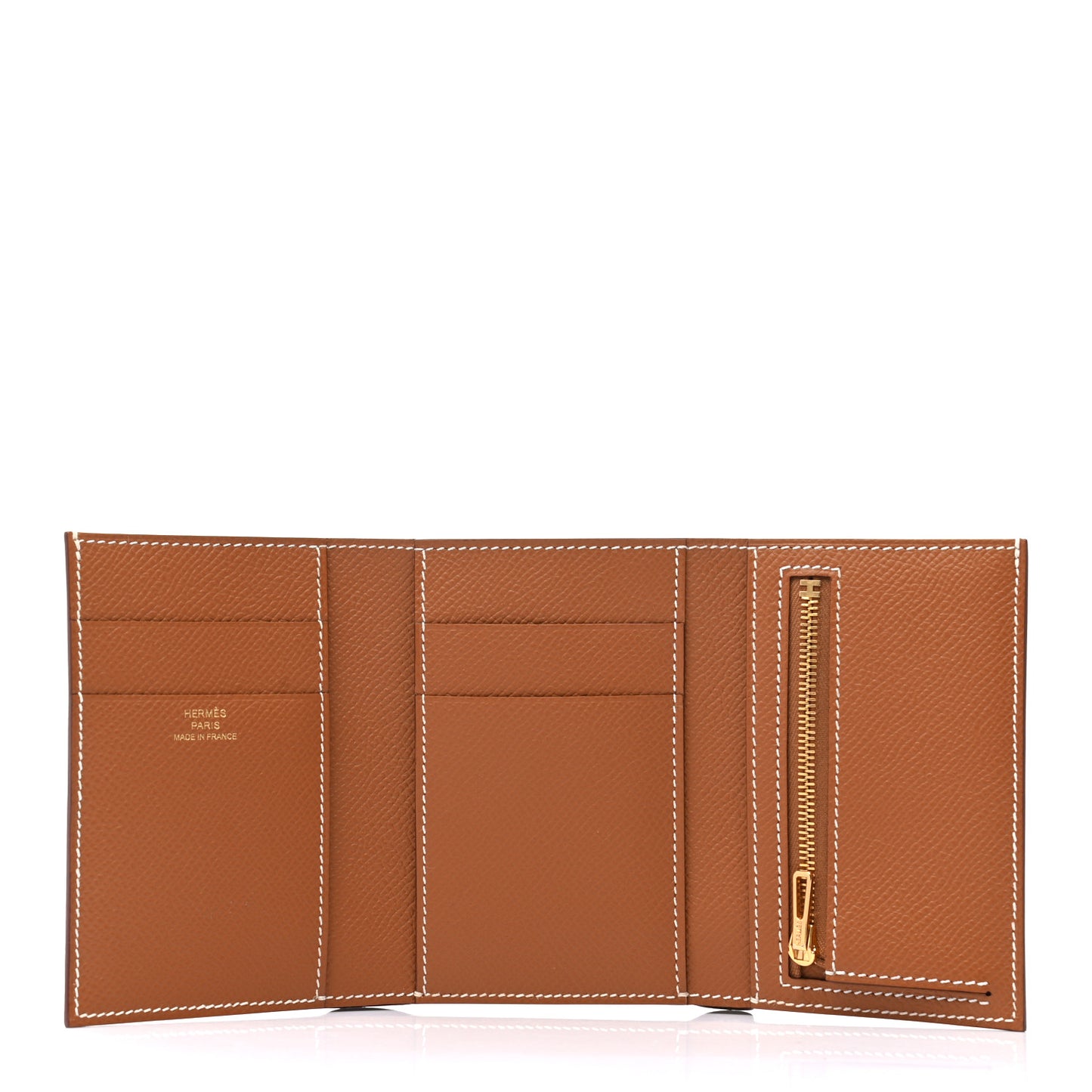 Epsom Tri-Fold Compact Bearn Wallet Gold
