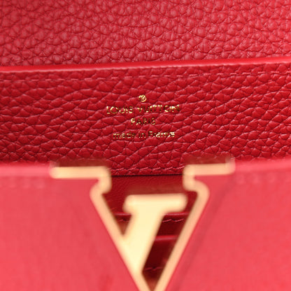 Louis Vuitton Taurillon Mini Capucines Scarlet 7 of 12