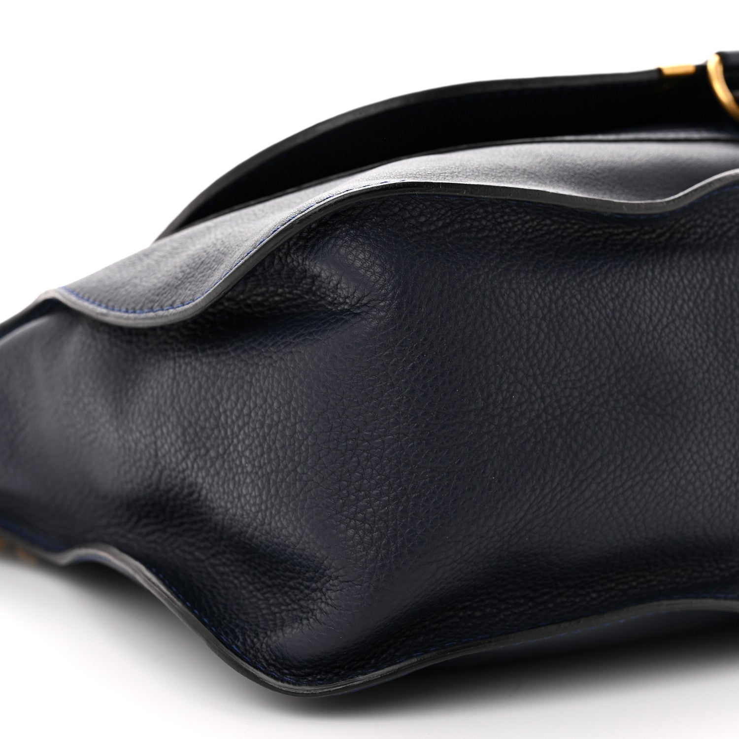 Chloe Calfskin Large Marcie Satchel Royal Navy 9 of 12