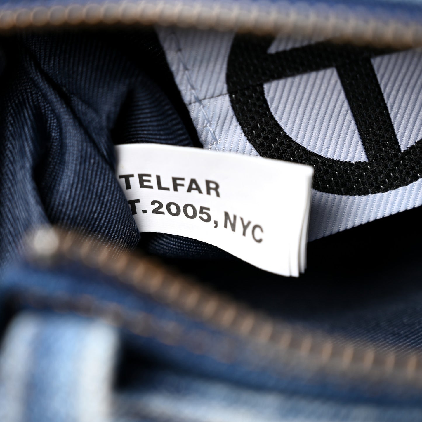 Denim Small Shopping Bag Blue