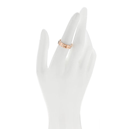 Hermes 18K Rose Gold Diamond PM Kelly Ring 54 7 2 of 5