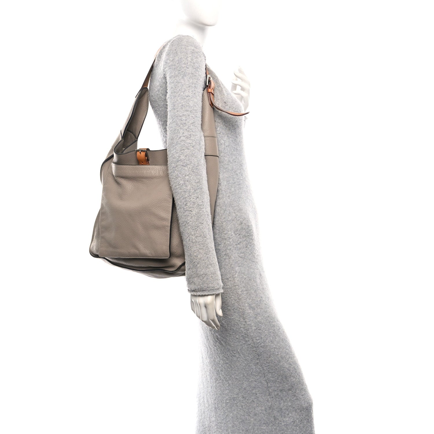 Hermes Taurillon Clemence Marwari GM Gris Tourterelle 2 of 11