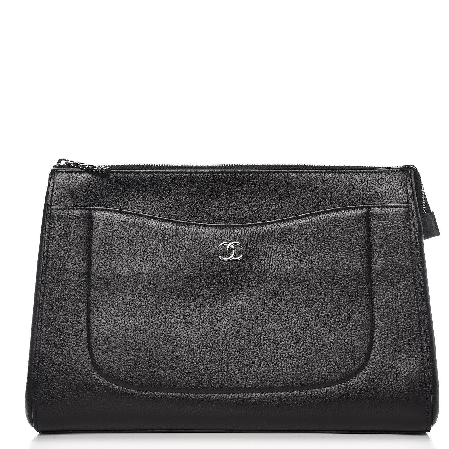 Chanel Grained Calfskin Large Neo Executive Cosmetic Case Black 1 of 8