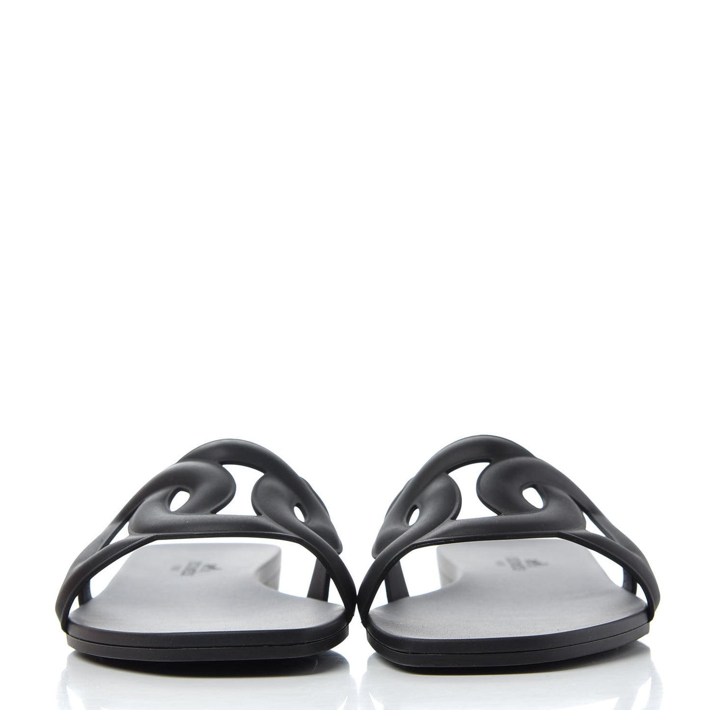 Rubber Aloha Sandals 35 Black