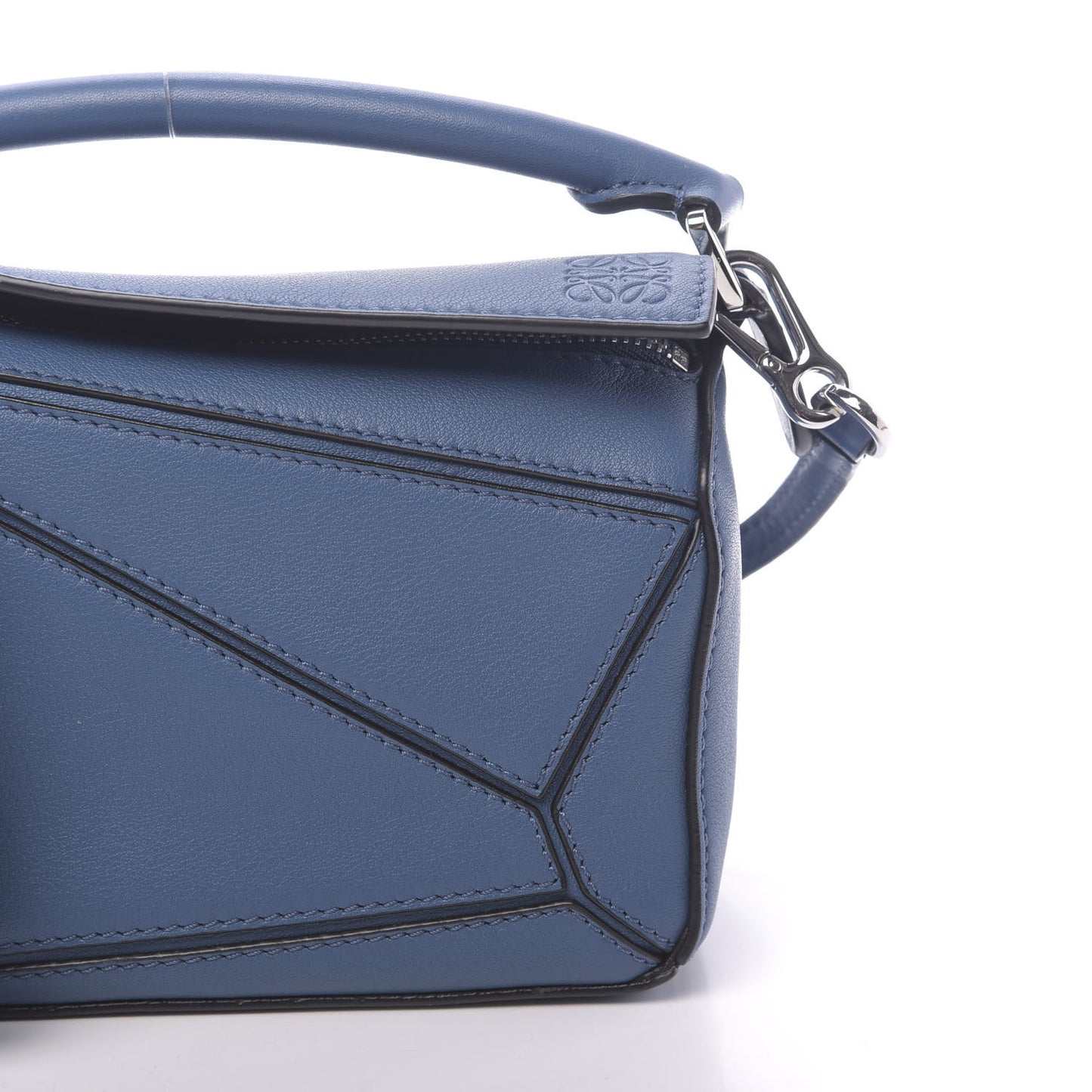 Calfskin Mini Puzzle Bag Blue