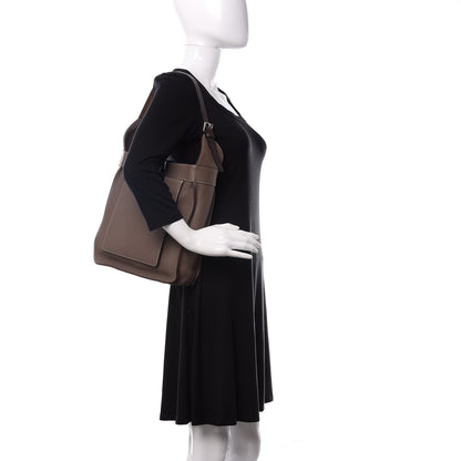 Hermes Taurillon Clemence Marwari PM Etoupe 2 of 9