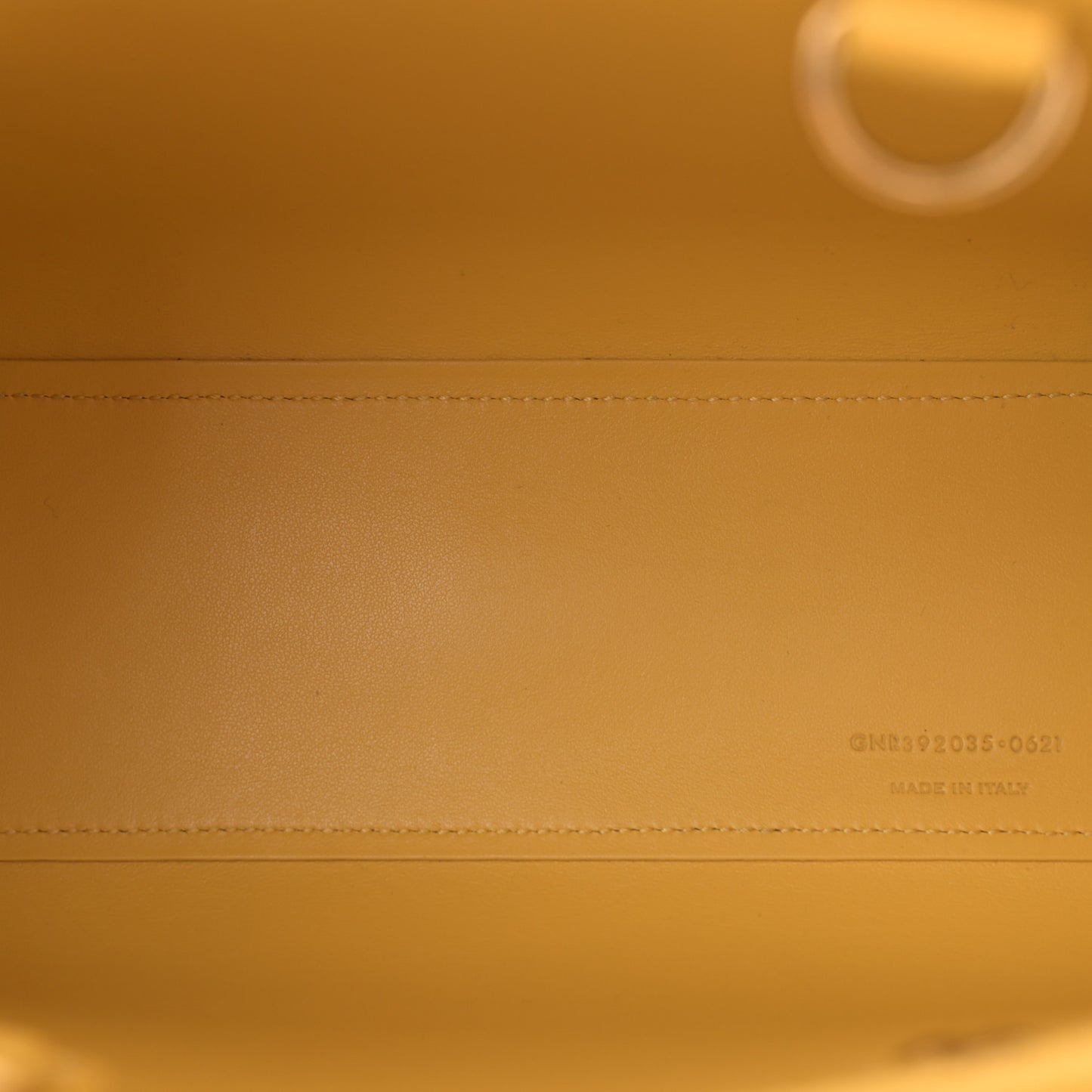 Grained Calfskin Nano Sac De Jour Jaune