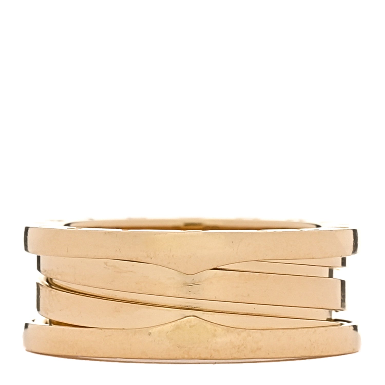 Bulgari 18K Yellow Gold B.Zero1 Three-Band Ring 56 7.5 3 of 4