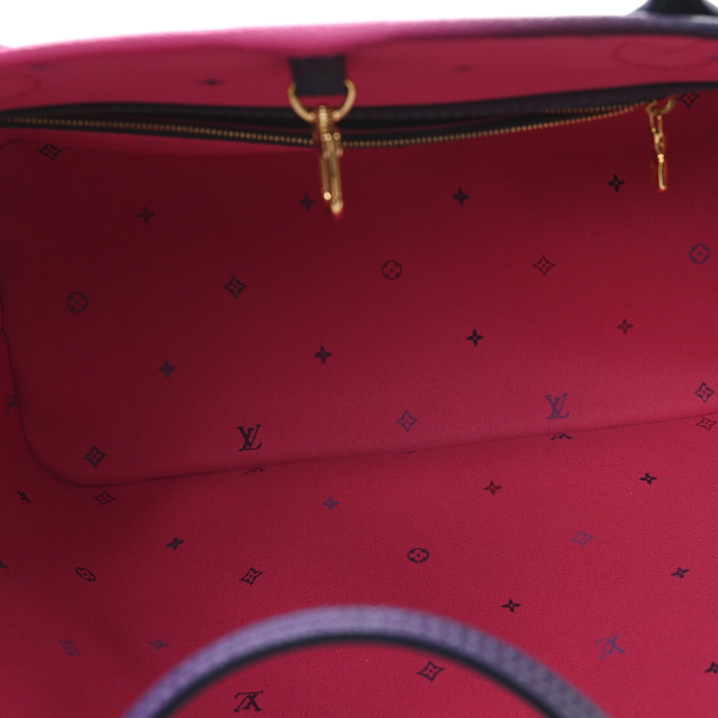 Monogram Giant Spring In The City Neverfull MM Midnight Fuchsia