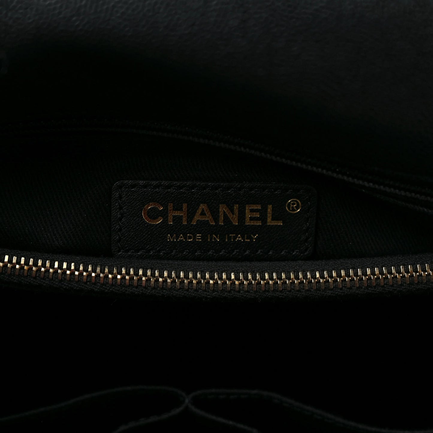 Caviar Lizard Quilted Medium Coco Handle Flap Black