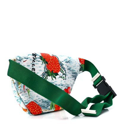 Gucci Nylon Merveilleux Strawberry Print Childrens Belt Bag Light Blue Red Dusty White 3 of 12