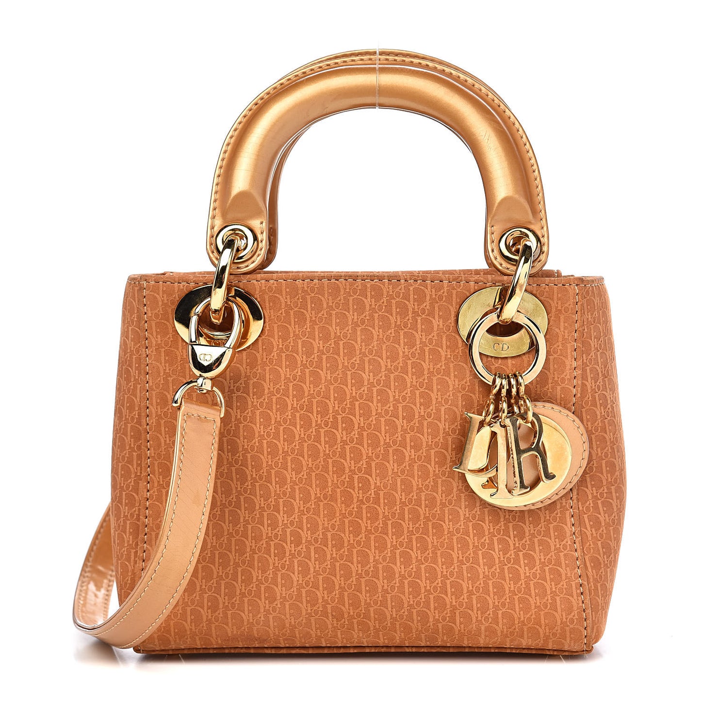 Nylon Diorissimo Mini Lady Dior Beige