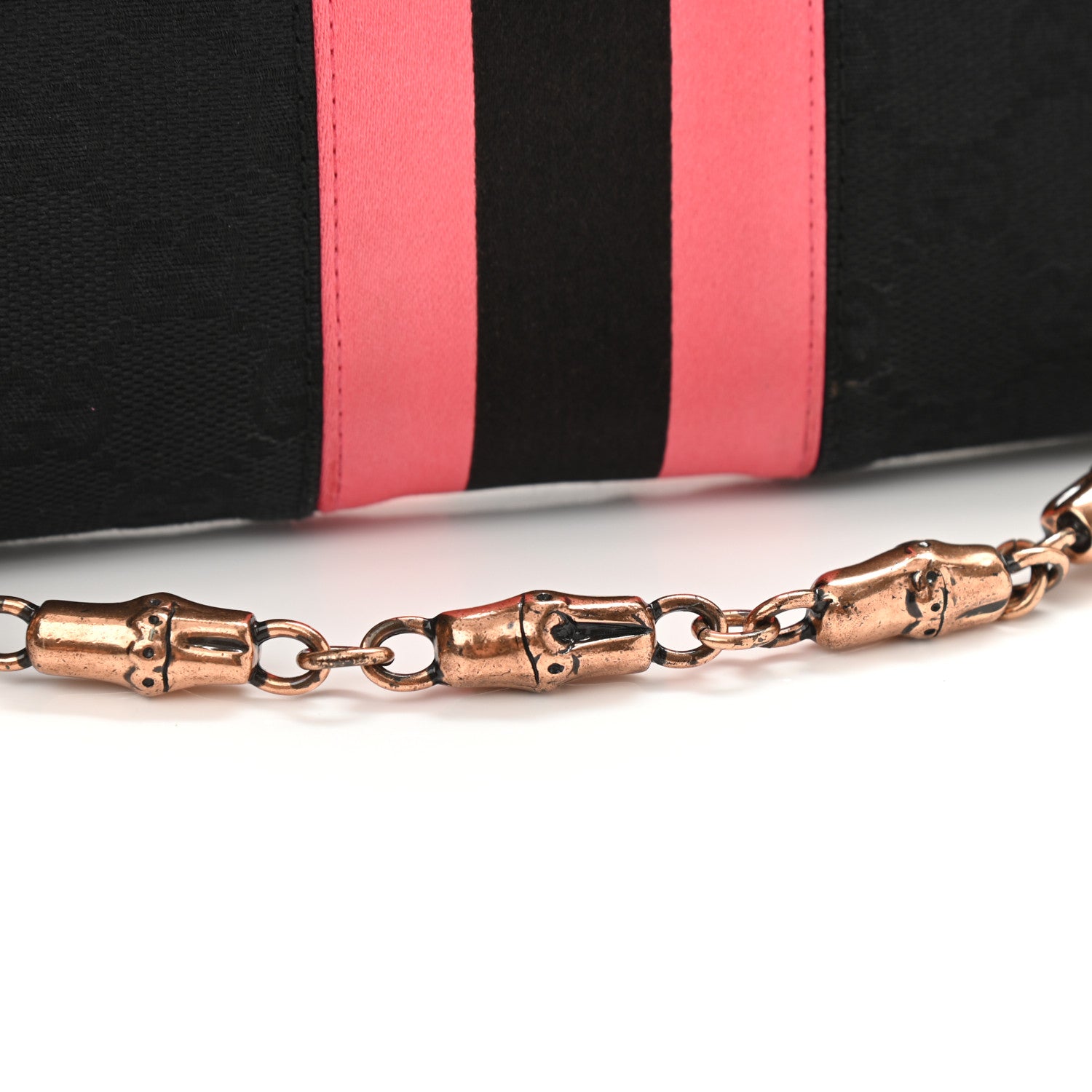 Gucci Monogram Horsebit Web Clutch Black 11 of 13