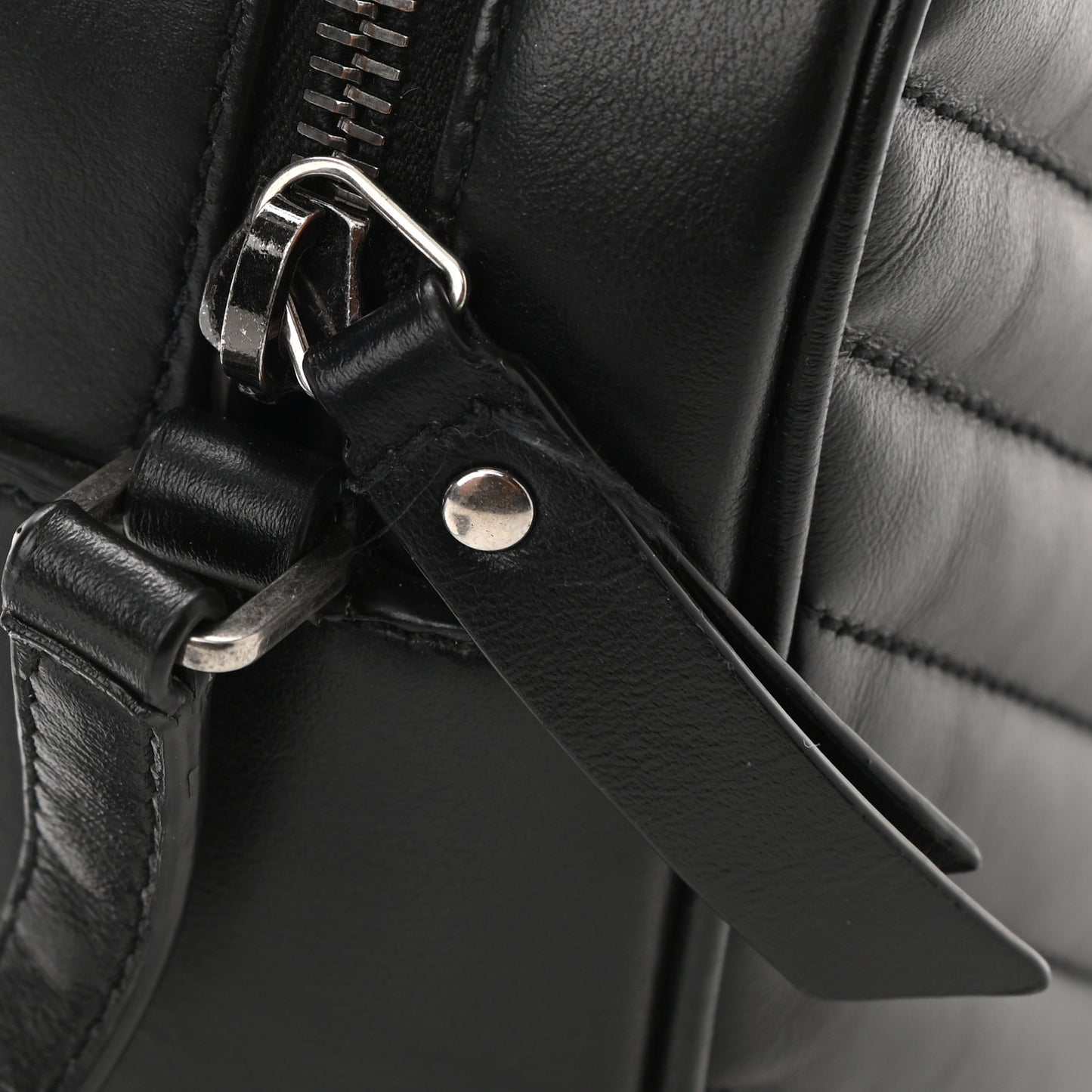 Calfskin Matelasse Monogram Lou Camera Bag Black
