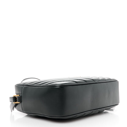 Saint Laurent Calfskin Matelasse Monogram Lou Camera Bag Black 4 of 10
