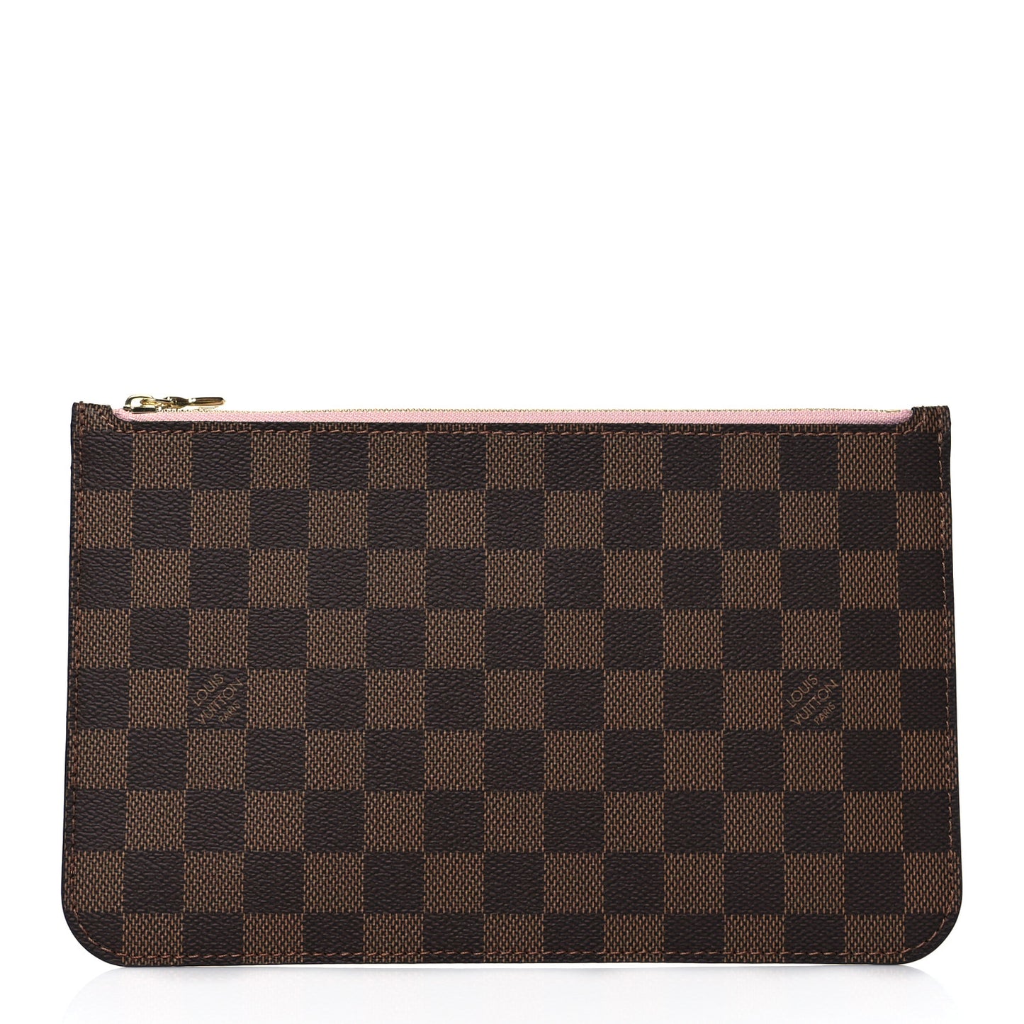 Damier Ebene Neverfull MM GM Pochette Rose Ballerine