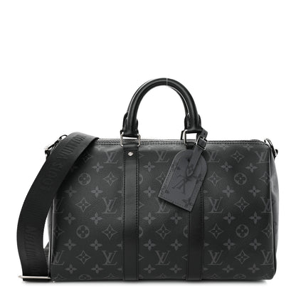 Louis Vuitton Monogram Eclipse Reverse Keepall Bandouliere 35 1 of 9