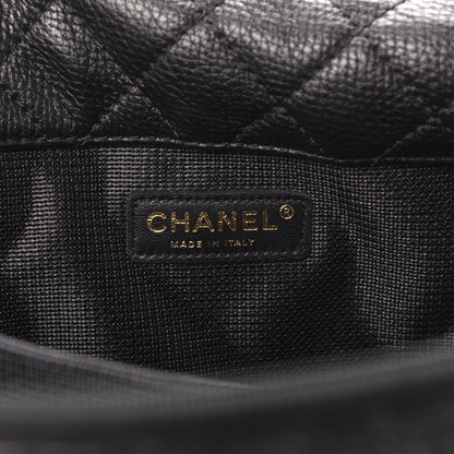 Chanel Calfskin Quilted XXL Travel Flap Bag Black 6 of 10