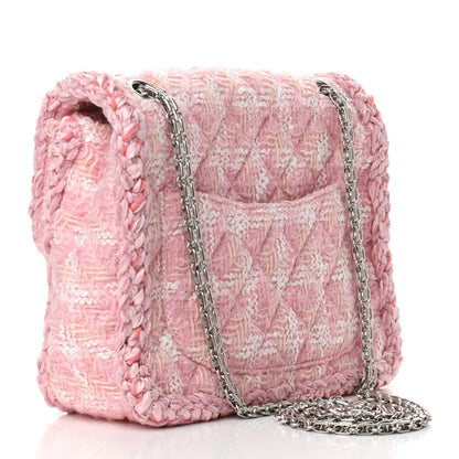 Chanel Tweed Braid Mini Reissue Square Flap Pink 2 of 8