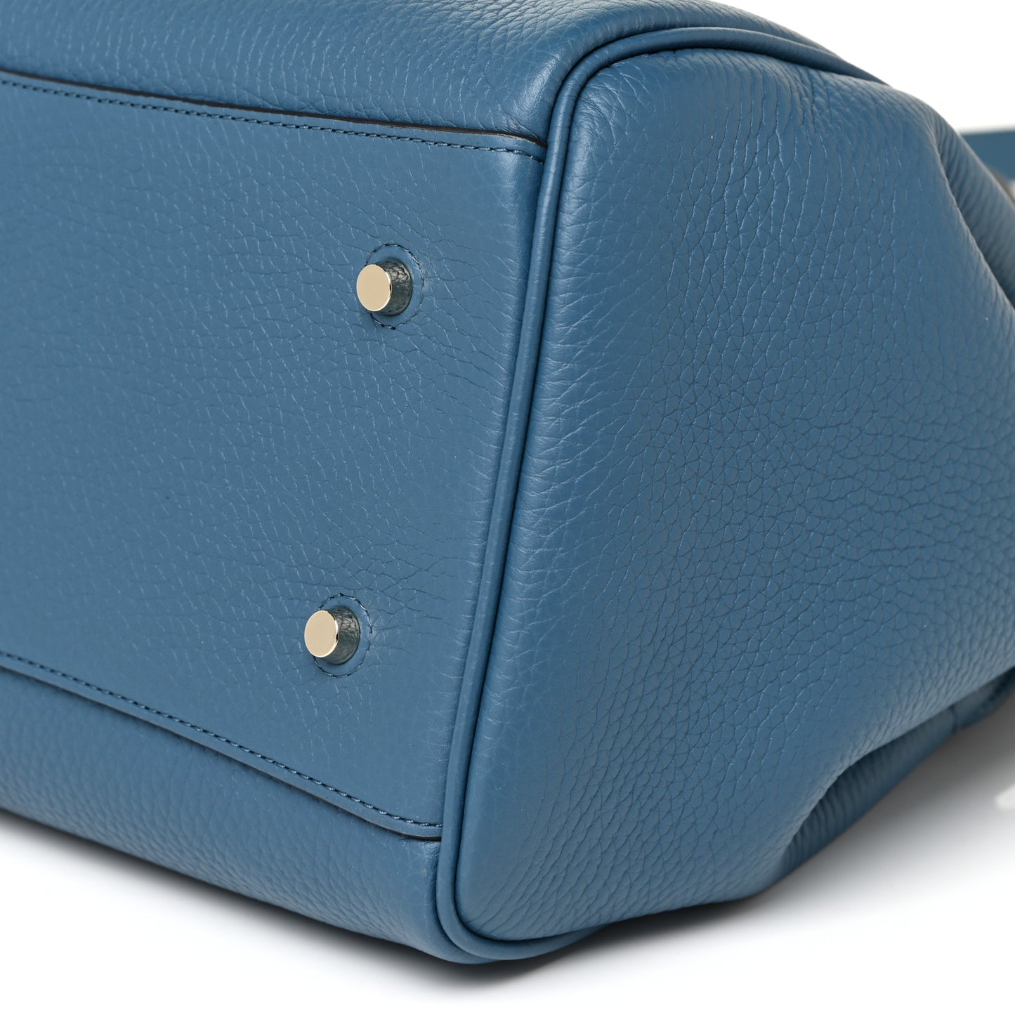 Heavy Grain Belted Bayswater Tote Blue