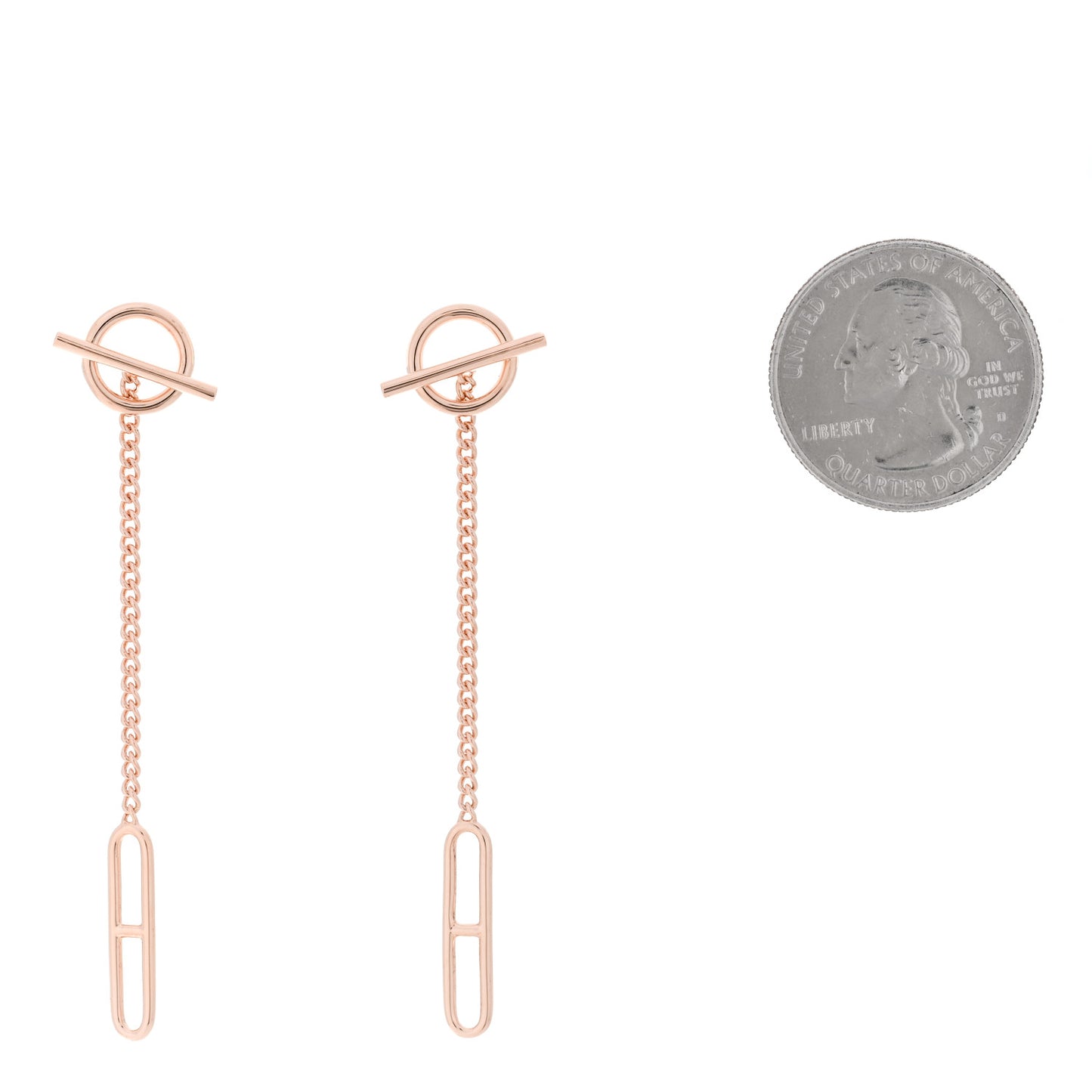 18K Rose Gold Echappee Earrings
