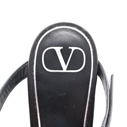 Valentino Garavani Nappa French Bow Gladiator 45mm Sandals 40 Black 8 of 9