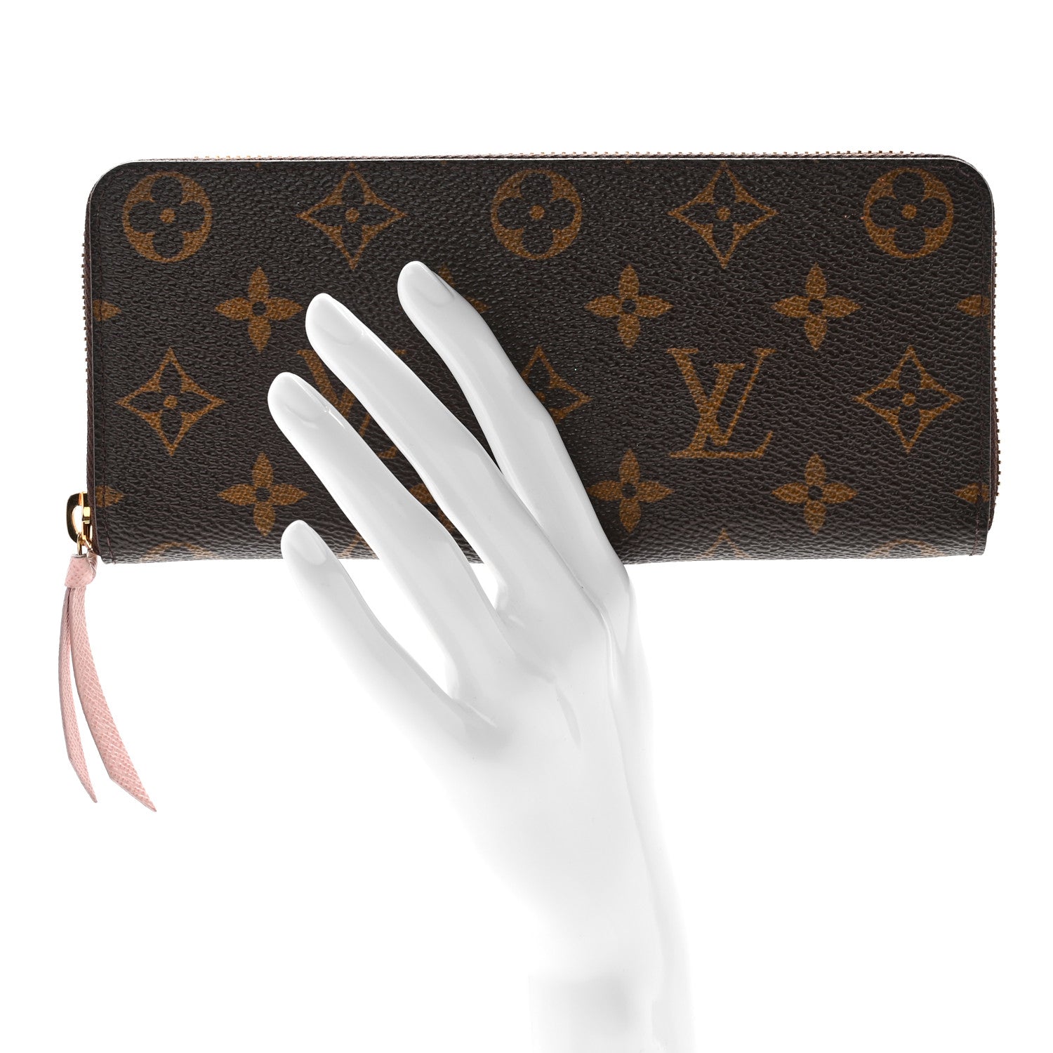 Louis Vuitton Monogram Clemence Wallet Rose Ballerine 2 of 7