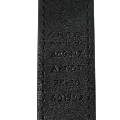 Gucci Calfskin Double G 20mm Belt 75 30 Black 5 of 6