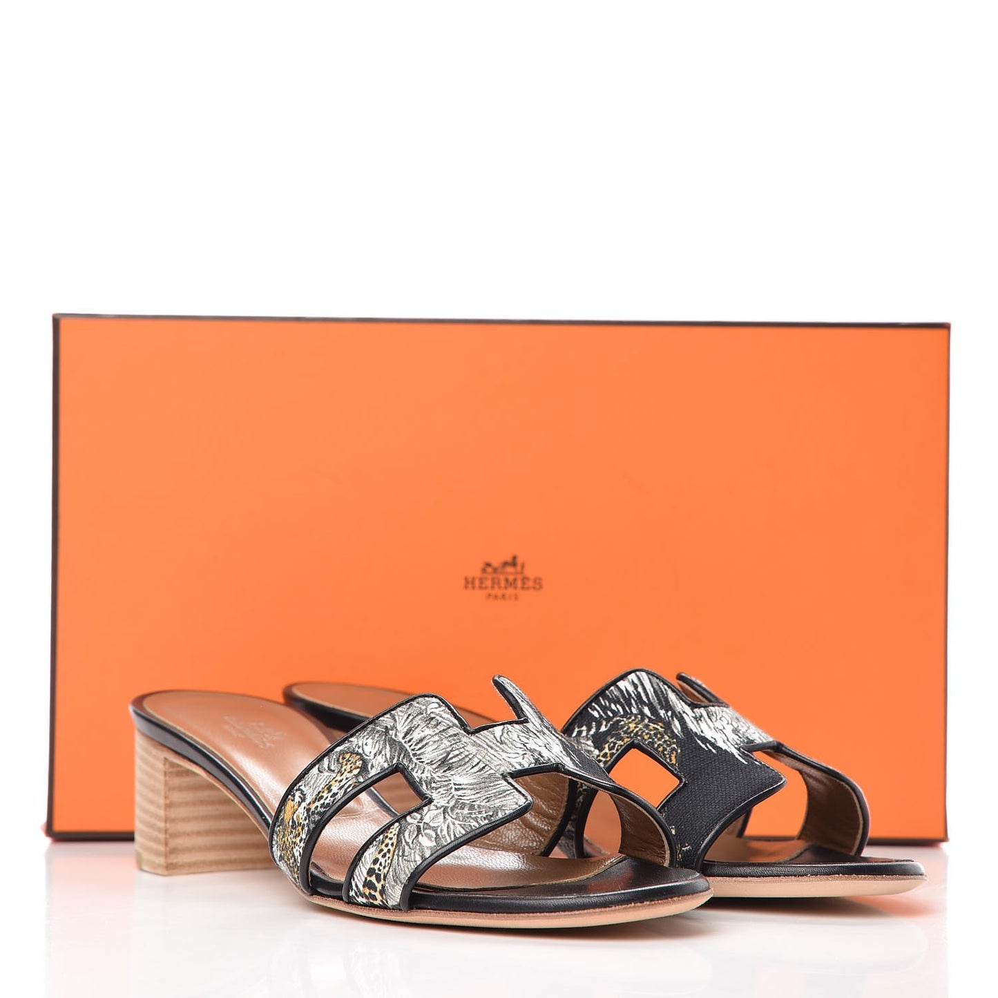 Canvas Tatoo Print Oasis Equator Sandals 37 Black