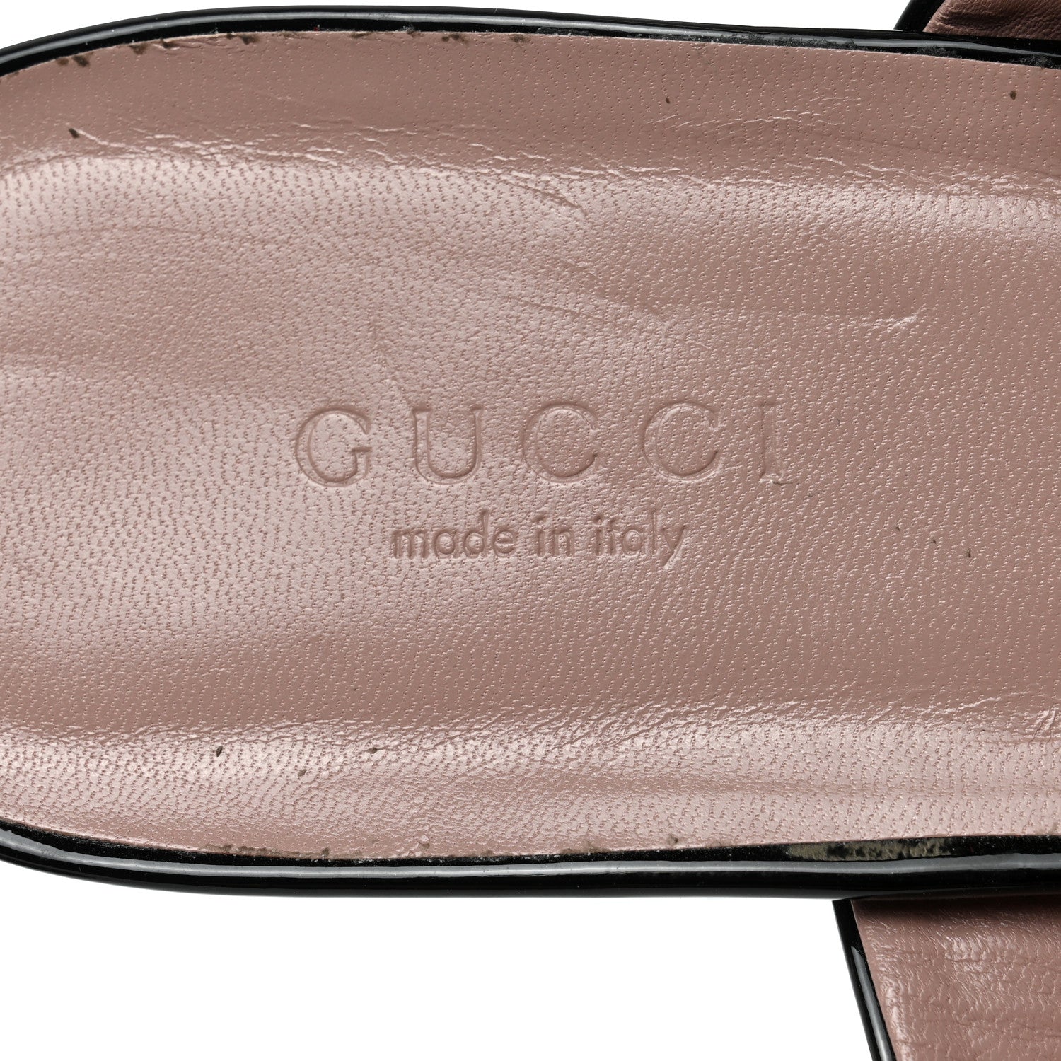 Gucci Patent Horsebit Thong Sandals 41 Black 6 of 7