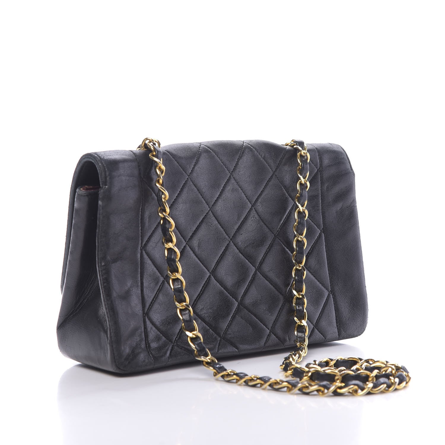 Chanel Lambskin Quilted Small Single Flap Black 3 of 14