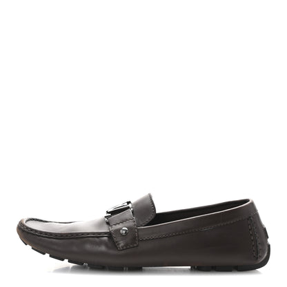 Louis Vuitton Calfskin Mens Monte Carlo Shoe Moccasin Loafers 11 Brown 1 of 8