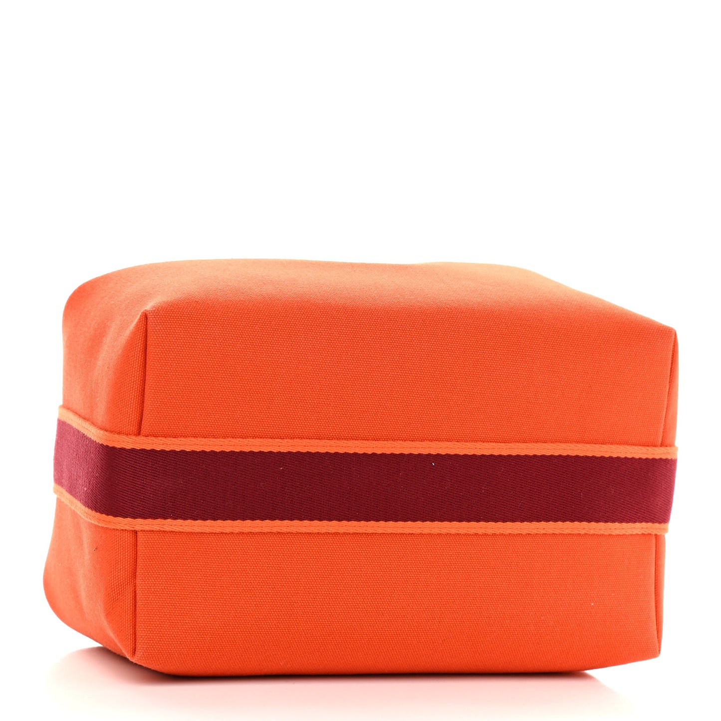 Canvas Large Bride-A-Brac Pouch Orange Feu Burgundy